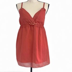 Gorgeous coral blouse by FLOUNCE